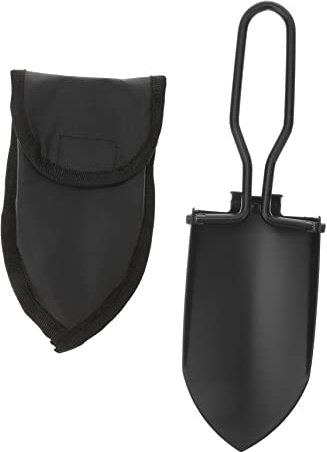 SUPVOX Pala Plegable de Jardinería Inoxidable con Bolsa Portátil Herramienta Multifuncional para Camping y Jardín Diseño Compacto para Exterior