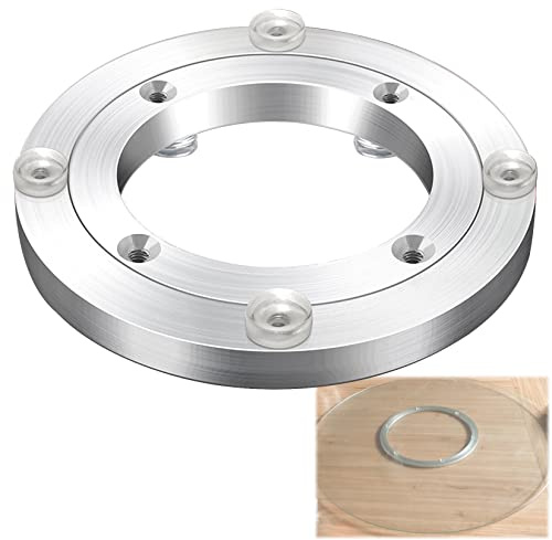 Rodamiento giratorio de aleación de aluminio, Lazy Susan skivspelare roterande kullager silver flera storlekar 12-100 cm(70 cm)