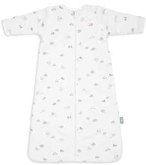 Jollein sovsäck baby – 90 cm – On The Go – bomull – 2,5 till 3,5 Tog – avtagbara ärmar – Oeko-TEX certifierad – baby sovsäck – vintersovsäck – även för vår och höst