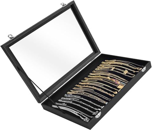 Tizuqe Composite Jewelry Display Tray Easy to Carry for Vendors Multipurpose Velvets Cover Nonslip Feature Elegant Tray