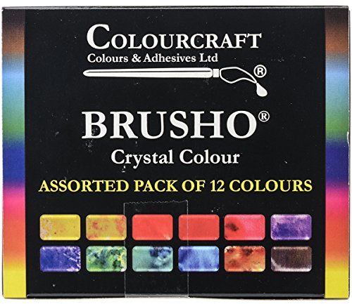 PanPastel Brusho Crystal Colours Set 12/Pkg-Assorted Colors