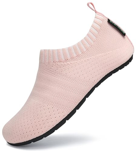 SAGUARO Zapatillas de Estar por Casa para Bebé Pantuflas Niños Zapatos de Interior Niñas Zapatos Infantiles Bebé Primeros Pasos Zapatos Cómodos Rosa Claro Gr.24/25