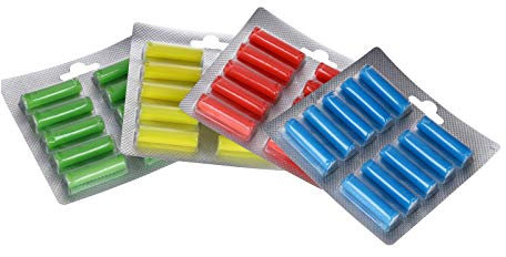 DEKAROX 40 bastoncini profumati di limone, brezza marina, prato estivo e profumo di rosa per sacchetti aspirapolvere (10 pezzi di ogni fragranza)