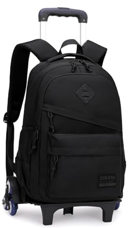 Armbq Rolling Backpack for Boys Girls School BookBag with Wheels Kids Luggage Trolley Back Pack on Wheels Elementary Travel Bag