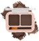 Apooliy Waterproof Eyebrow Powder,2 Shades Eye Brow Palette with Brush,Long Wear Eyebrow Makeup,Eyebrow Filler