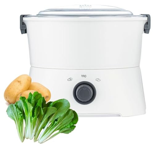 Dfdieratve éPlucheur de Pommes de Terre éLectrique, Machine à éPlucher Les Fruits et LéGumes Commerciaux, éPlucheur de Pommes de Terre Portable à Un Bouton pour Cuisine, Restaurant