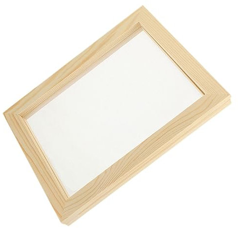 VILLFUL Holzpapierherstellungsbildschirm Für DIY-Papier Papierhandwerksform Zum Basteln Handgeschöpfter Papierrahmen Mit Netz Für Junge Mädchen Zum Papierbasteln