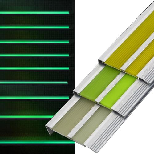 BGBZHMMEE Profilé De Nez De Marche en Aluminium avec Bandes Antidérapantes, Profil De Bords Escalier en Forme De L, Profilé d'angle pour Parquet Et Stratifié ﻿(Beige,L100cm W85mm)