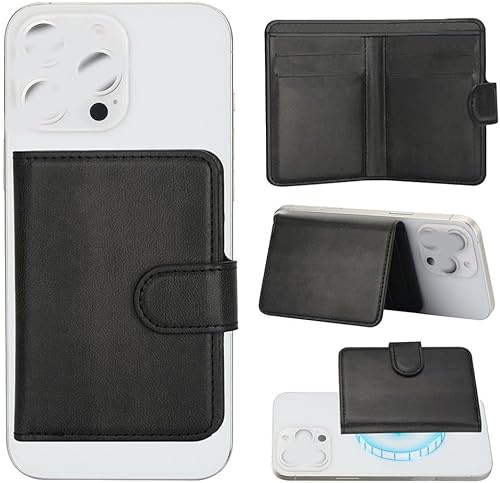 TTPSRY Portafoglio Magnetico Rimovibile Smartphone Porta Carte Credito Custodia Cellulare Adesivo Portacarte Rfid Protezione