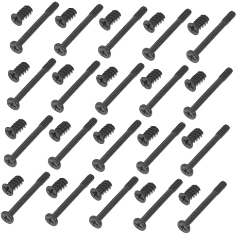 LABRIMP 60 Piezas Tornillos para Ventilador de Caja Planos Autorroscantes Set de Tornillos Largos Cortos Kit Profesional Duradero para Montaje Pc