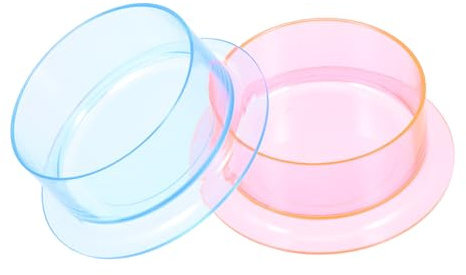 iplusmile Lot De 2 Gamelles Multifonctions Anti-Renversement en Plastique, Bols d'eau pour Reptiles Et Hamsters, Coloris Bleu Et Rose, Taille Moyenne, pour Animaux De Compagnie Petits Et Rongeurs