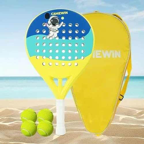 CAMEWIN Junior Padel Racket – Astronaut Edition | Kids Paddle Tennis Racket for Boys & Girls | Lightweight EVA Soft Core | High Control & Power | Durable Carbon-Frame Design for Beginners