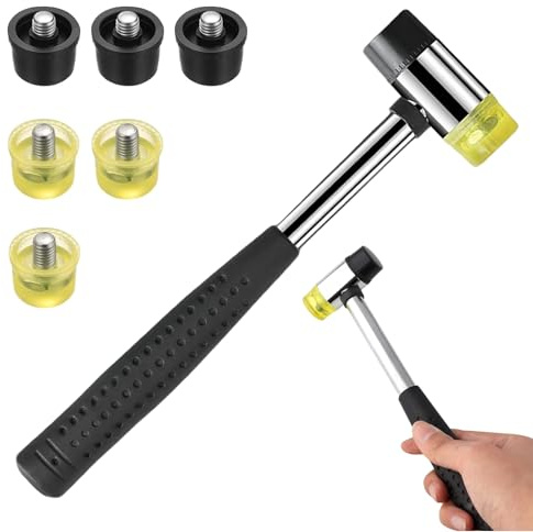 GUOYOU Martillo Goma, 25mm Martillo Pequeño para Montaje Reparación