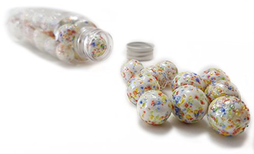 MaRécréation - 30 Billes Pépites - Bille en Verre à Collectionner (16 mm, Multi-Couleur)