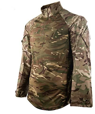 Under Body Armour Combat skjorta (UBACS) British Army Issue MTP långärmad militär taktisk jakt Airsoft paintball (MTP), Mtp, S