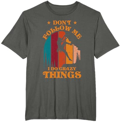 Vintage Climbing Boulder Montañismo Escalador Camiseta