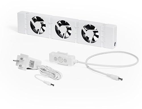 SpeedComfort Radiator Fan Mono Set - 1 radiator fan - Energy efficient – 2x faster heating - Up to 22% energy savings – Easy to install – Whisper quiet - Dutch product