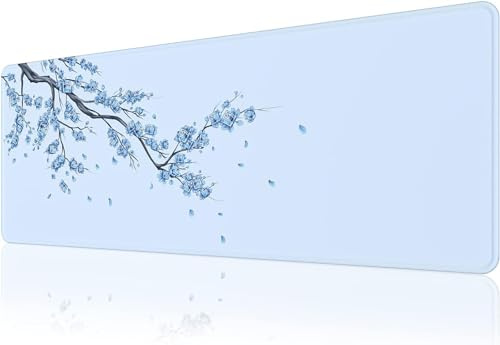 EFISH Tappetino per mouse da gioco grande (800 × 300 × 3 mm) con base in gomma antiscivolo e bordi cuciti