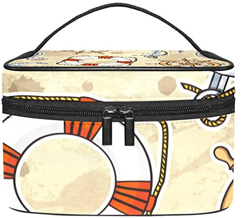 Anchor Lifebuoy Makeup Organizer Bag, Travel Makeup Bag Organizer Case Portable Cosmetic Bag for Women and Girls Toiletries