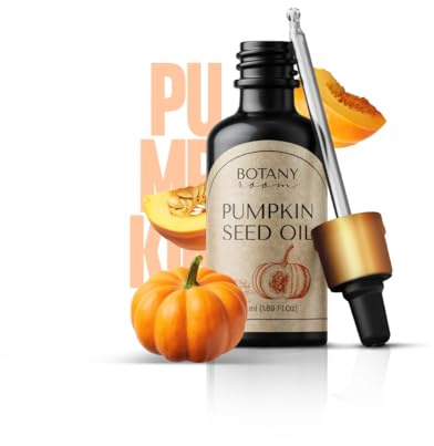 Pumpafröolja Bio, 100% Rent Pumpafröolja Kallpressat, Främjar Hårväxt, Reparerar Skadat Hår, Återfuktar Och Jämnar Ut Huden – 50ML Pumpafrön BotanyRoom®