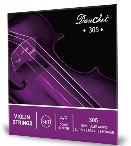 Violinsträngar 4/4 full uppsättning senior nivå, bollände, nytt silver snurra 305...