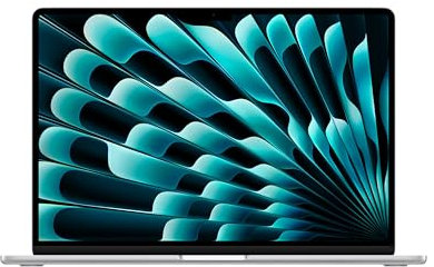 Apple MacBook Air (15, Apple M4 Chip mit 10‑Core CPU und 10‑Core GPU, 16GB Gemeinsamer Arbeitsspeicher, 512 GB) - Silber