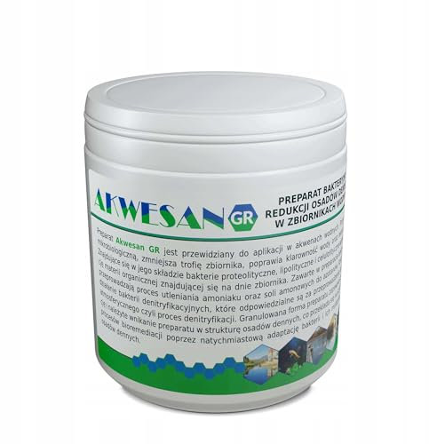 Akwesan GR 200g gránulos – Bacterias para estanques – Eliminación de Lodo, sedimentos y Algas del Fondo de estanques y Jardines acuáticos