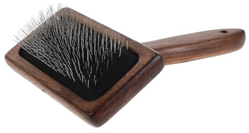 Holibanna Spazzola per Cardare Lana in Legno Ergonomica Pettine per Infeltrire Mano per Artigianato con Manico Antifatica Cardatori per Filatura e Feltro DIY Strumento Portatile per