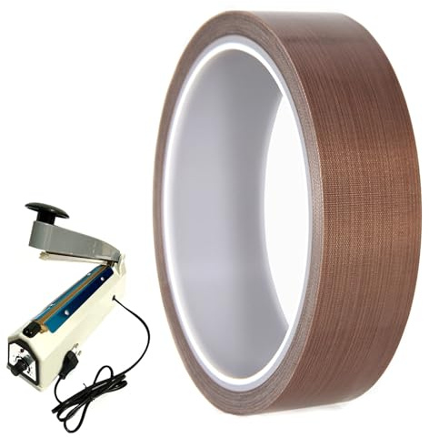 10m*1cm*0.18mm Ruban Teflon Teflon Plomberie Ruban De Tissu En TéFlon TempéRature Isolant Thermique éTanchéIté Isolé Fibre Verre Adhesif Haute Pour Scelleur Impulsion Manuelle RéSistant Chaleur 300°C
