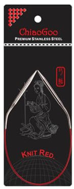 ChiaoGoo Knit RED circular needle 30cm 3.50mm - 1pc