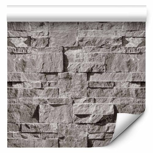 murando - Tapete selbstklebend 10m Wandtattoo dekorative Möbelfolie Dekorfolie Fotofolie Panel Wandaufkleber Wandposter Wandsticker - Steinoptik Steinwand f-C-0333-j-a