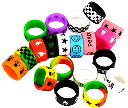 10 pièces multicolores en silicone bande de vape anneaux anti-dérapant bandes de réservoir de vape pour RBA RDA réservoir mécanique Mods,Couleur aléatoire,diamètre 2,2 x 1,2 cm