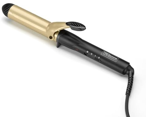 TRESemme Large Curling Tong, 32mm Ceramic Barrel For Soft Bouncy Curls and Waves, Hair Curler with 3 Temperature Settings, Fast Heat-Up, Cool Tip, Black, 2805DU