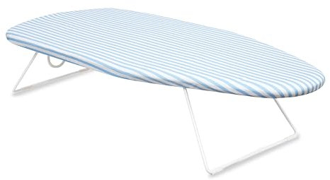 Byinone Table Top Ironing Board - Suitable for Left an Right Handed Users, 75X34cm,%100 Cotton Cover, Lightweight, Perfect for Travel and Small Spaces