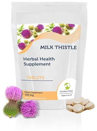 Milk Thistle 100mg 120 Tablets – Liver Support Supplement with Silymarin Extrac