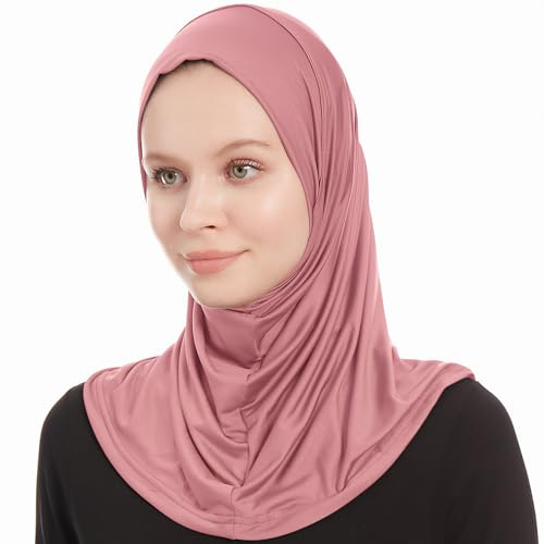 Hijab Amira Scarf for Women, Soft Pink Ready To Wear Instant Headscarf
