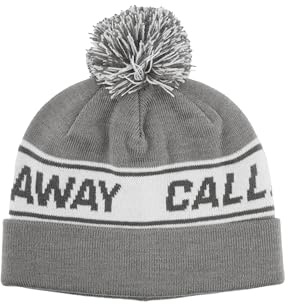 Callaway Golf Gorro Vintage con Pompón 2026, Gris Claro