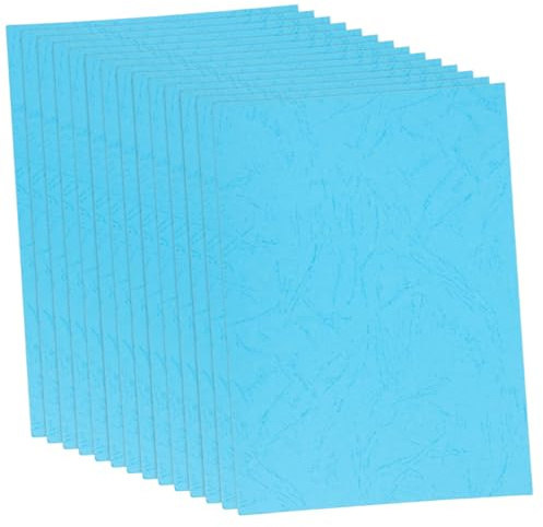 UTHCLO Usage Polyvalent 100 Bleu en Feuilles Grosse Capacité Couvertures Reliure Papier A5 pour Documents et Cahiers, pour Bureau et École