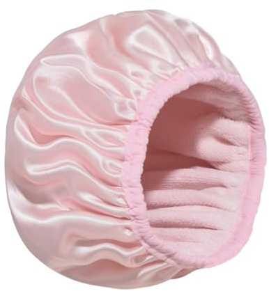 Duschmössa för långt hår duschmössa för kvinnor badmössa damer för resor och daglig vård (rosa)