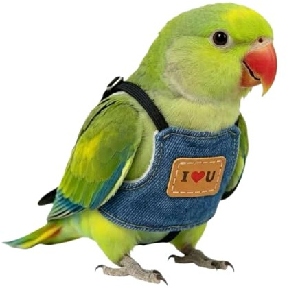 Harnais pour oiseau conure,Gilet Ajustable Accessoires pour Animaux - Harnais poitrail pour oiseau conure | pour petits moyens grands oiseaux inséparables calopsittes aras cage intérieur extérieur jar