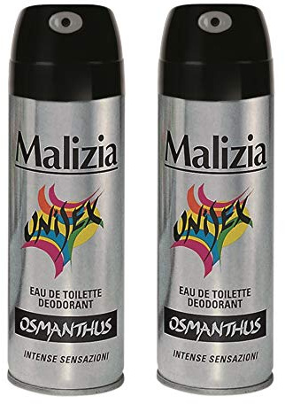 2x MALIZIA UOMO OSMANTHUS deo 125ml deospray deo spray deodorant Edt parfum