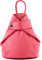 modamoda de - T179 - ital: Damen Rucksack Tasche aus Leder, Farbe:Bubble Gum