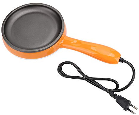 Petite Poêle électrique, Poêle à Cupcakes, Cuiseur à œufs, Mini Poêle électrique Antiadhésive Multifonction, Chaudière à œufs Chauffante, Cuiseur Vapeur Pour le Petit Déjeuner, Prise UE 220 V