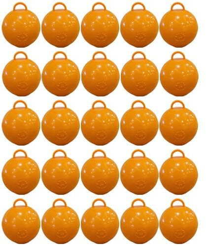 Orange Round Bubble Balloon Weights 75g - Pack of 25