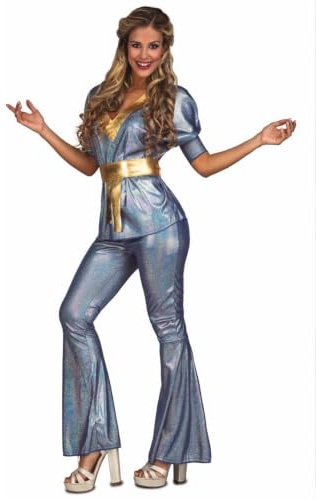 My Other Me - Costume disco donna taglia M/L adulto grigio