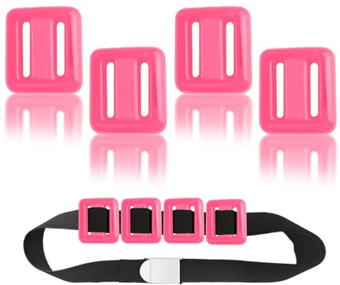 GSYUWIH 4 Pcs Dive Weight Belt Scuba Weight Belt,2.2 LB Scuba Weights,Nylon Coated Dive Weights Block,Freediving Weighted Dives Belts,Belts with Metal Block Buckle for Free Diving Spear Fishing