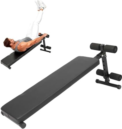 Sit Up Bench for Workout Home Gym-Adjustable Bench with Thick Pads for Ab Exercise,Weight Capacity 220 LBS