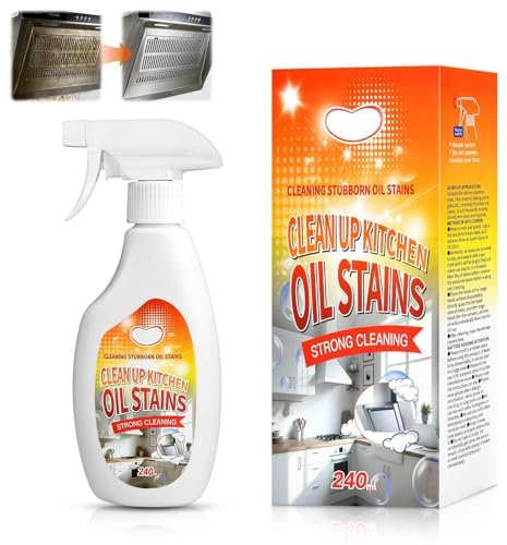 Heavy Grease Cleaner Dégraissant de cuisine avec formule douce, nettoyant mural en mousse rapide pour cuisine, four, barbecue et plaque de cuisson (A, L)