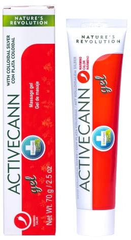 Annabis Activecann Warming Gel – For Massage of Skin in Areas of Joints, Muscles, Tendons & Back – With Cannabis Sativa Hemp, Colloidal Silver and Omega 3 & 6 (75ml)