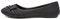 Lilley Gina Womens Black Front Pleated Ballerina - Size 6 UK - Black